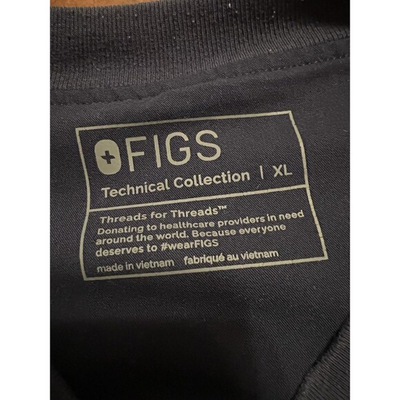 FIGS Technical Collection Men’s Zip Jacket Navy Blue XL | 100% Awesome | Pockets - Picture 5 of 10